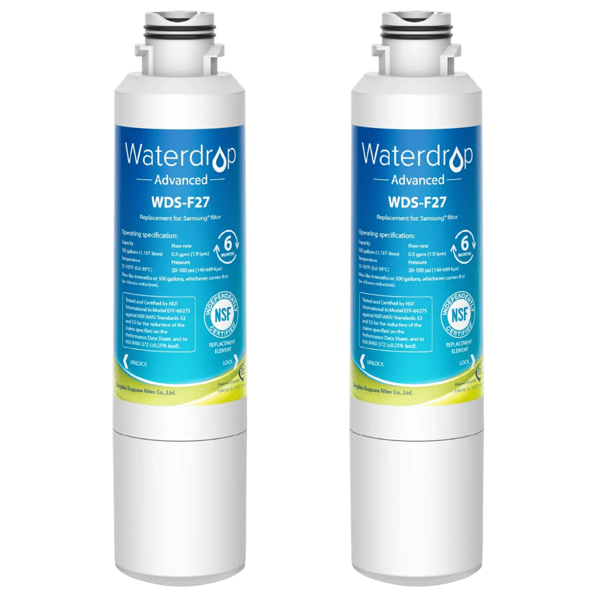 Waterdrop Replacement for Samsung HAF-CIN/EXP Refrigerator Water Filter